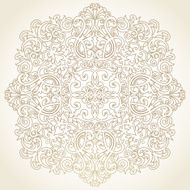 Vector baroque ornament in Victorian style N19