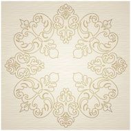 Vector baroque ornament in Victorian style N20