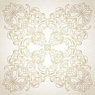 Vector baroque ornament in Victorian style N22