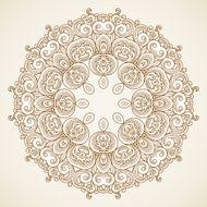 Vector vintage pattern in Victorian style N6
