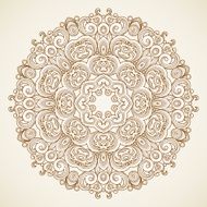 Vector vintage pattern in Victorian style N7