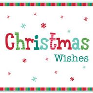 Christmas Greeting with design wishes word N2