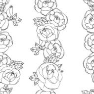 Seamless pattern with roses N67