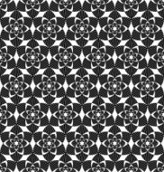 Black and white seamless pattern with flower style abstract bac N2