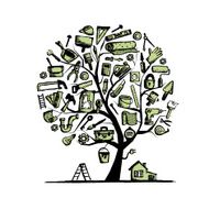 House repair concept tree for your design