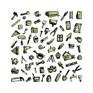 Repair icons sketch for your design