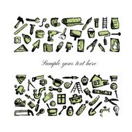 Repair home background sketch for your design N5