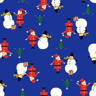 Santa cross snowman pattern N6