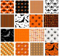 Set of seamless Halloween patterns N3