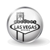 Las Vegas button vector