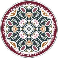 Round decorative design element