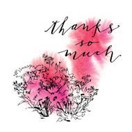 Calligraphy greeting card N29