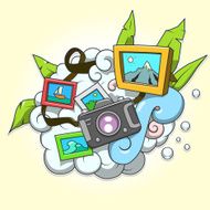 Photo abstraction vector illustration