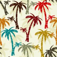 Seamless pattern with palm trees N10