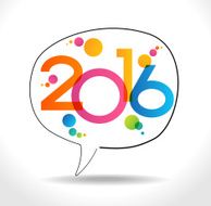 Vector 2016 Happy New Year background N3