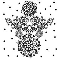Flower design isolated elements N2