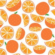 Seamless Orange Fruit