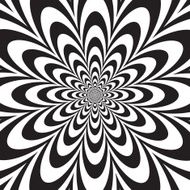 Infinite Flower in Black and White