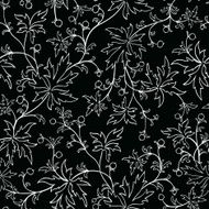 Seamless texture with leafs and berries N2