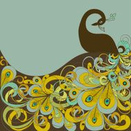 Abstract beautiful peacock