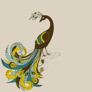 Abstract beautiful peacock N2