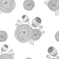 Seamless texture with asters N25