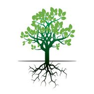 Green Tree and Roots N7