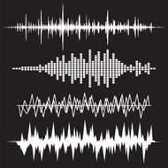 Sound Wave Icon Set Music soundwave icons set N5