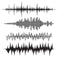 Sound Wave Icon Set Music soundwave icons set N7