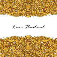 Vector thai floral decorative ornament EPS illustration N2