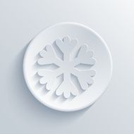 Vector modern light circle icon with shadow N5