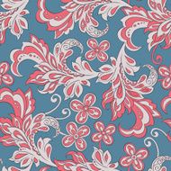 seamless pattern with folkloric flowers N3