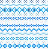seamless blue and white knitted background N5