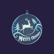 Christmas and New year logo emblem N5
