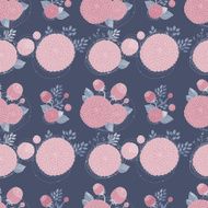 Seamless texture with asters N26
