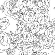 Seamless pattern with roses N68