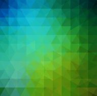 abstract background consisting of green blue triangles vector illustration