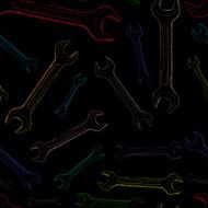 Seamless color wrenches dark