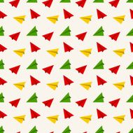 Seamless pattern with paper plane N2