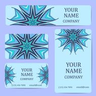 Business cards with mandalas Card or invitation Vintage decorative elements N18