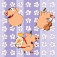 background with pigs N4