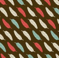 Ethnic pattern with Feathers