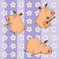 background with pigs N5