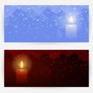 Festive backgrounds with candle lights
