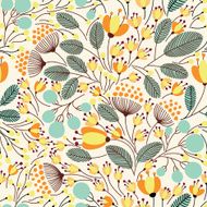 Elegant seamless pattern with flowers N11