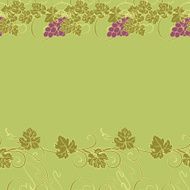 Seamless texture with vines and bunches of grapes N4