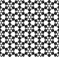 Black and white seamless pattern with flower style abstract bac N3