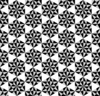 Black and white geometric seamless pattern abstract background N44