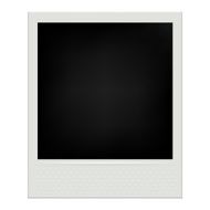 Instant film realistic polaroid frame