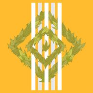 Vector pattern of leaves N17